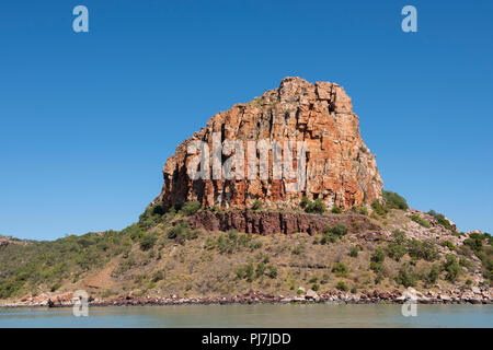 Australia, Australia occidentale, Baia di dubbia. Vista costiera della zattera punto. Foto Stock