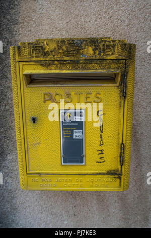 Vecchia Francia cassetta postale. Foto Stock