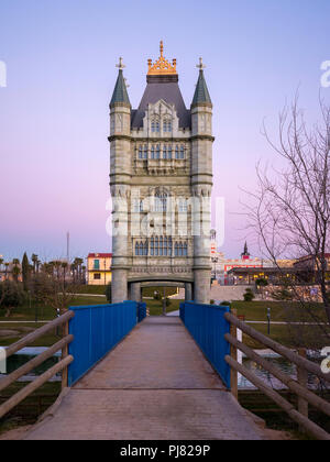 Puente de Londres. Parque Europa. Torrejón de Ardoz. Madrid. España Foto Stock