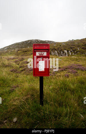 La Scozia. Sutherland. Oldshoremore . Postbox rurale Foto Stock