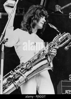 Mel Collins, King Crimson, 70s Foto Stock