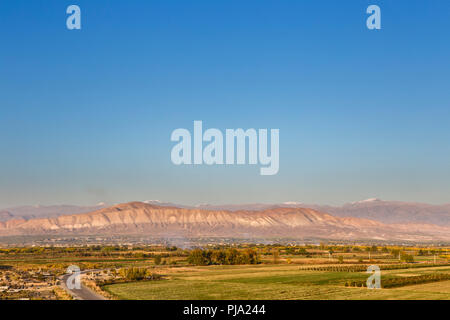 Ararat plain vicino a Khor Virap monastero, Ararat provincia, Armenia Foto Stock