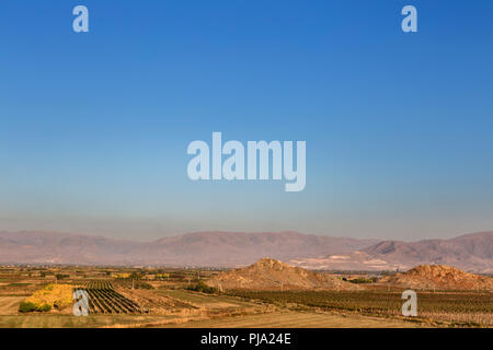 Ararat plain vicino a Khor Virap monastero, Ararat provincia, Armenia Foto Stock