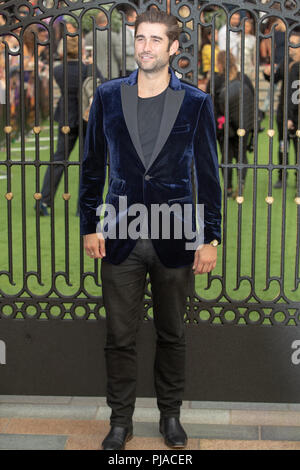 Londra, Inghilterra. 5 settembre 2018, Matt Johnson che frequentano la Premiere Mondiale della casa con un clock nelle sue pareti , Inghilterra.© Jason Richardson / Alamy Live News Foto Stock