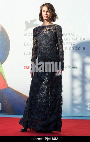 Venezia, Italia. 5 Settembre, 2018. Marine Vacth frequentando lo screening di 'L'Année dernière à Marienbad / Letztes Jahr in Marienbad' al settantacinquesimo Venice International Film Festival presso la sala Giardino su Settembre 05, 2018 a Venezia, Italia Credito: Geisler-Fotopress GmbH/Alamy Live News Foto Stock