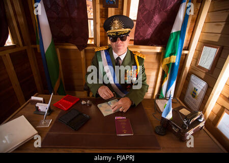La Micro Nation of Molossia in Nevada, USA. Foto Stock