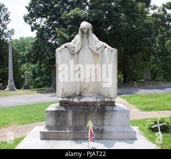 Presidente Jefferson Davis tomba nel cimitero di Hollywood Richmond Virginia. Foto Stock