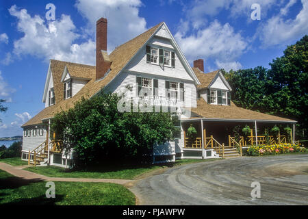 Un Roosevelt Cottage su Campobello Island, New Brunswick, Canada Foto Stock