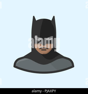 Batman come un uomo nero Foto Stock
