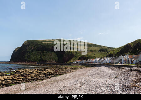 Villaggio Pennan, Aberdeenshire, Scotland, Regno Unito. Una delle posizioni del film eroe locale. Si trova a nord est di 250 Percorso di viaggio. Foto Stock