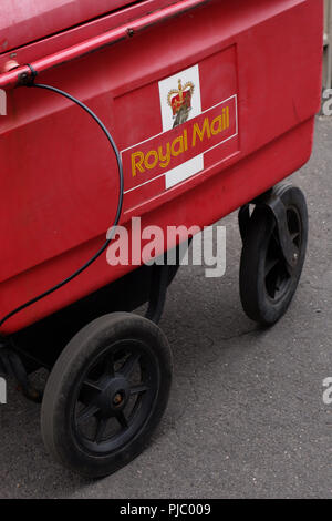 Borgo Rotondo postale consegna trolley in Bawtry, Foto Stock