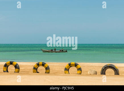 Una vista di Cabo de la Vela in Colombia Foto Stock