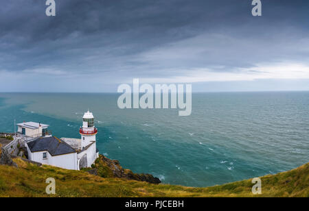 Wicklow faro di Wicklow, Irlanda Foto Stock