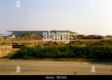 L'aeroporto di Stansted in costruzione Foto Stock