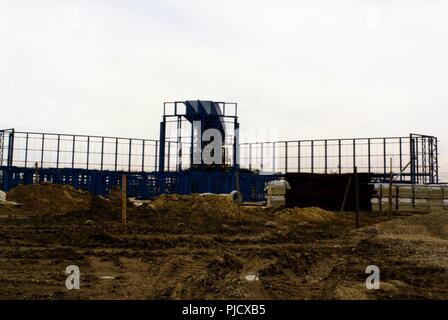 L'aeroporto di Stansted in costruzione Foto Stock