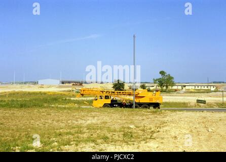 L'aeroporto di Stansted in costruzione Foto Stock