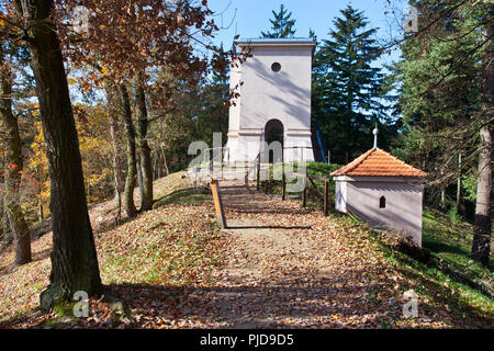 Repubblica ceca, PRUHONICE - Ott 22, 2016: castelli rinascimentali e il suo parco, Pruhonice vicino a Praga, Repubblica Ceca. UNESCO protetti. Foto Stock