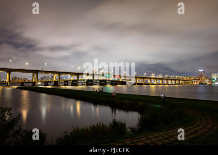 Ponte di Banpo Seoul Foto Stock