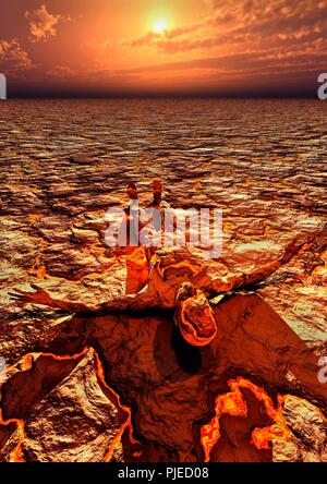 La creazione del primo uomo Foto Stock