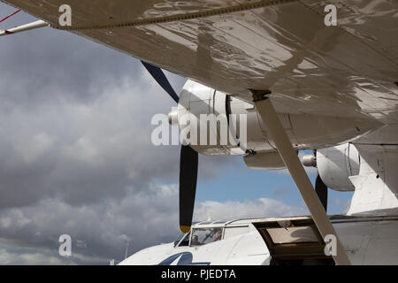 GOODWOOD, WEST SUSSEX/UK - 14 settembre : Close-up di un Catalina Flying Boat a Goodwood il 14 settembre, 2012 Foto Stock