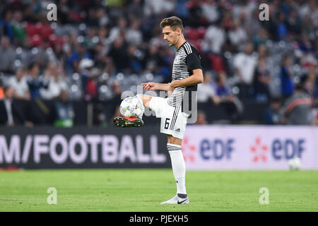 Monaco di Baviera, Deutschland. 06 Sep, 2018. Leon Goretzka (Germania) GES/calcio/UEFA lega delle nazioni, 2018/19, 1. giornata: Germania - Francia, 06.09.2018 Calcio/Nazioni League: Germania vs Francia, Monaco di Baviera settembre 6, 2018 | Utilizzo di credito in tutto il mondo: dpa/Alamy Live News Foto Stock