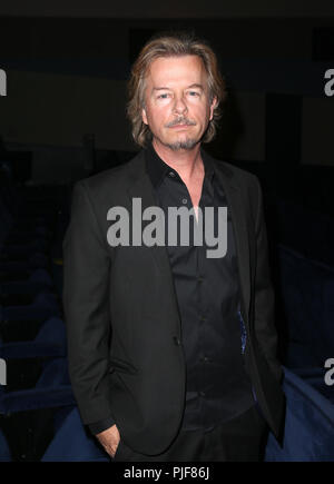 Beverly Hills, Ca. 6 Sep, 2018. David Spade, a Premiere di Cinespots' 'colpo di avvertimento" presso il Teatro di WGA di Beverly Hills, la California il 6 settembre 2018. Credito: Faye Sadou/media/punzone Alamy Live News Foto Stock