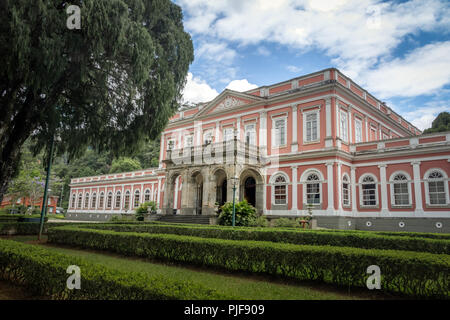 Il museo imperiale ex Palazzo Invernale della monarchia brasiliano - Petropolis, Rio de Janeiro, Brasile Foto Stock