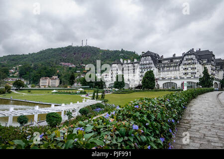 Palazzo Quitandinha ex Casino Hotel - Petropolis, Rio de Janeiro, Brasile Foto Stock