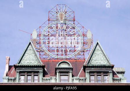 La città elettrica accedi Scranton Pennsylvania Foto Stock