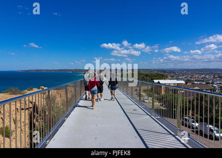 Newcastle Memorial a piedi è un'altra pietra miliare che attira turisti da tutto il mondo Foto Stock