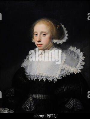 Michiel Jansz. van Mierevelt (1566-1641). Dutch Golden Age pittore. Ritratto di una giovane donna, 1633. Wallraf-Richartz Museum. Colonia. Germania. Foto Stock