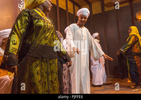 African Nubian Sufi la canzone e ballo, il Cairo, Egitto Foto Stock