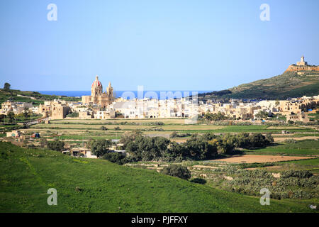 Paesaggio di Isola di Gozo a Malta Foto Stock