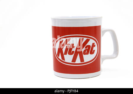 Vintage promozionali in ceramica Kit Kat Mug Foto Stock