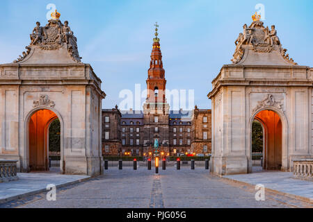 Palazzo di Christiansborg a Copenhagen, Danimarca Foto Stock