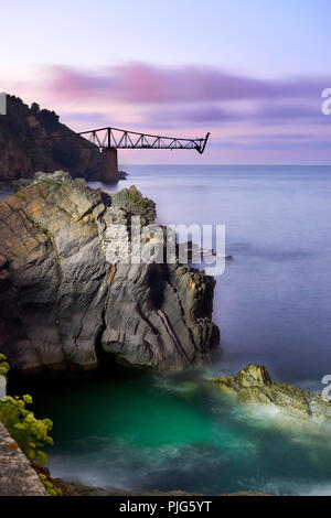 Cargadero de Dicido, Mioño, Castro Urdiales, Cantabria, SPAGNA Foto Stock