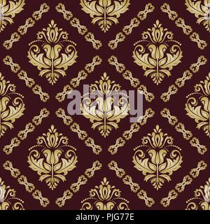 Classic vettore Seamless pattern d'Oro Illustrazione Vettoriale