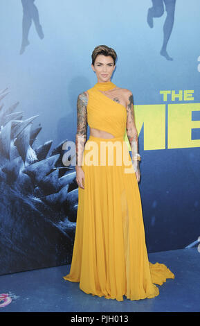 Premiere del film Il Meg con: Rudy Rose dove: Los Angeles, California, Stati Uniti quando: 07 Ago 2018 Credit: Apega/WENN.com Foto Stock