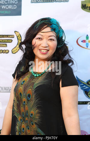 Tappeto rosso al sesto L​ANFA International Film Festival, tenutosi presso il Teatro Miracolo a Inglewood, California. Dotato di: Lynn codolo dove: Inglewood, California, Stati Uniti quando: 05 Ago 2018 Credit: Sheri Determan/WENN.com Foto Stock