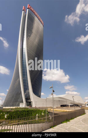 Zaha Hadid Architects, nuova torre Generali, 2017 - twisted grattacielo, forma organica alto edificio, quartiere Citylife, Milano, Italia, esterna Foto Stock