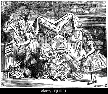 Vintage john tenniel artwork Foto Stock