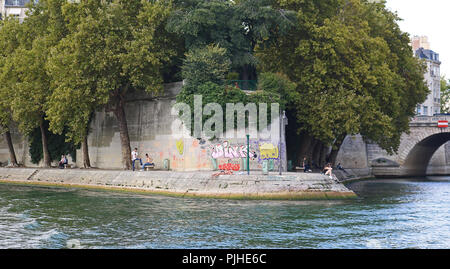 Parigi Graffiti, Parigi in autunno, Parigi, Francia, 03 settembre 2018, Foto di Richard Goldschmidt Foto Stock