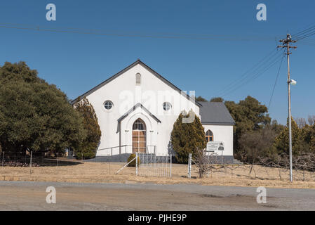 VENTERSBURG. Sud Africa, 30 luglio 2018: La Chiesa Riformata in Ventersburg, una piccola città nel libero Stato Provincia del Sud Africa Foto Stock