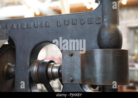 Verdant Works, un mulino restaurato che mostra le fasi di locale 19th del XX secolo la produzione di iuta, una grande industria a Dundee, su Tayside, Scotland, Regno Unito Foto Stock