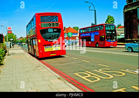 Stagecoach Bus, Bromley Road, Catford, quartiere di Lewisham, Londra, Inghilterra Foto Stock