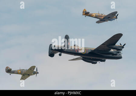 RAF Battle of Britain Memorial Flight, RIAT 2018, RAF Fairford, REGNO UNITO Foto Stock