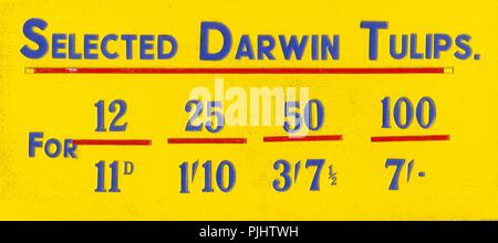 Pre prezzo decimale per il ticket shop display Foto Stock