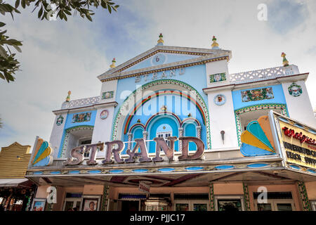 Key West, Florida, Stati Uniti d'America - 1 Settembre 2018: Strand Theatre di Key West, Florida. Per uso editoriale. Foto Stock