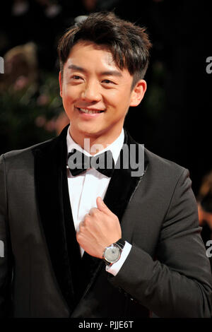 Venezia, Italia. Il 7 settembre 2018. Zhang Kai frequentando il 'Ying / Shadow' premiere al settantacinquesimo Venice International Film Festival presso il Palazzo del Cinema il 06 settembre 2019 a Venezia, Italia Credito: Geisler-Fotopress GmbH/Alamy Live News Foto Stock