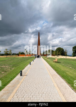 La Guglia Memorial al bombardiere Internazionale del Centro di comando, collina Canwick, Lincoln, England, Regno Unito Foto Stock